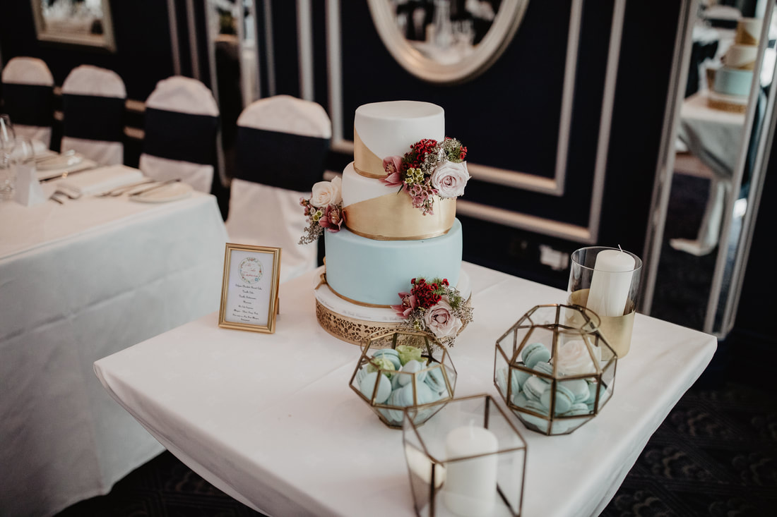 Wedding Cake at  The g Hotel, in Galway, photography by Mario Vaitkus