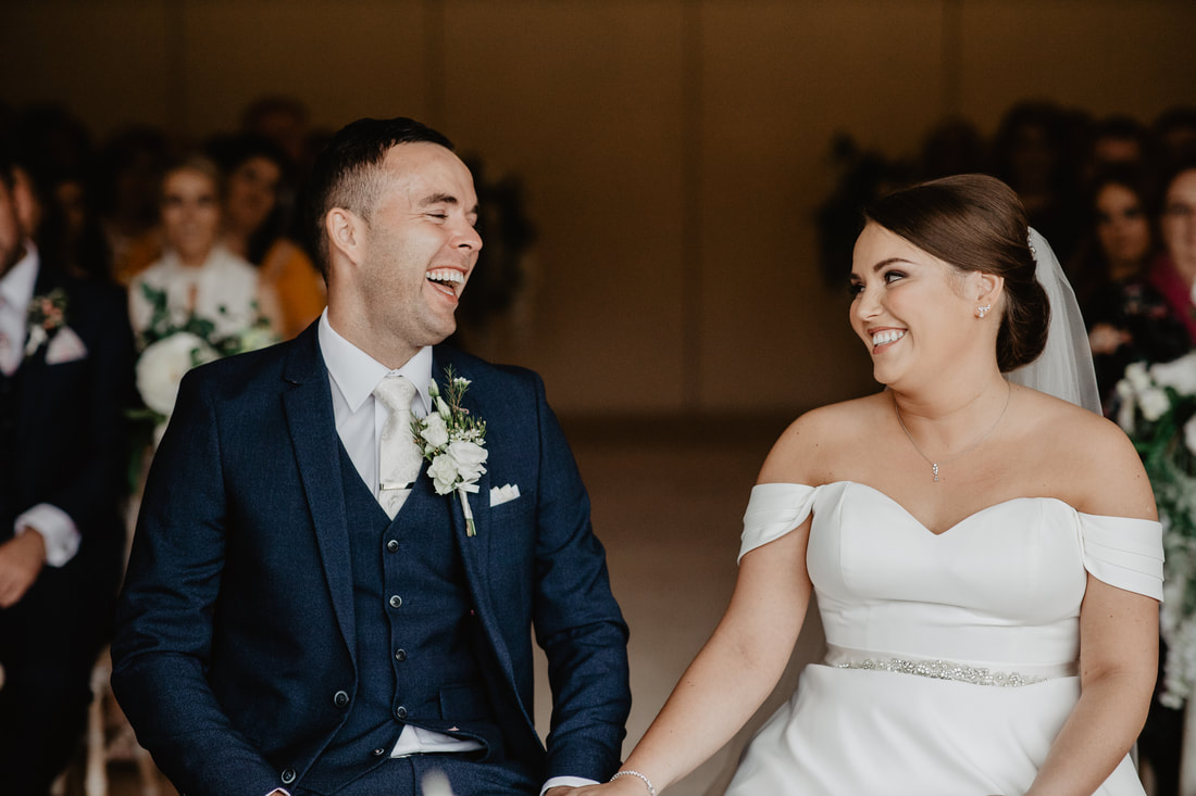 Bride and groom at Clanard Court Hotel, Athy, Co. Kildare by wedding photographer Mario Photo - Video Production